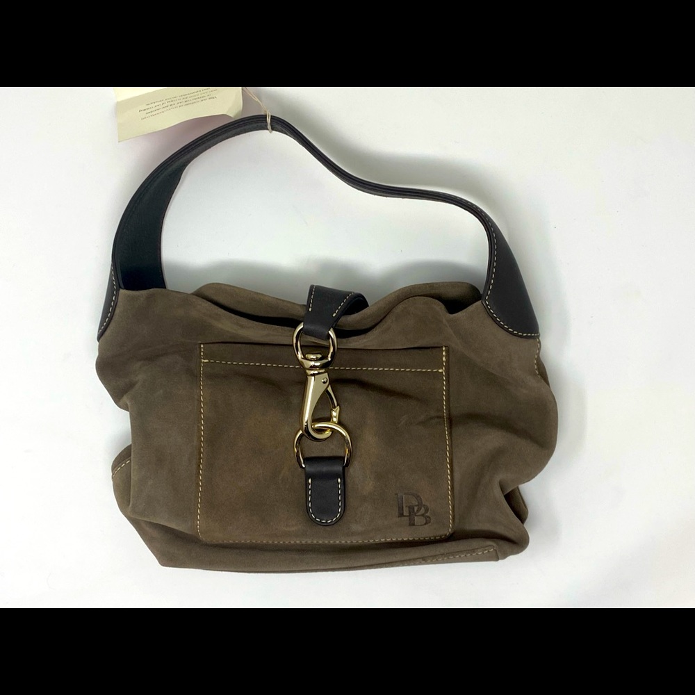 NWT Dooney & Bourke Small Annalisa Lock Sac Suede